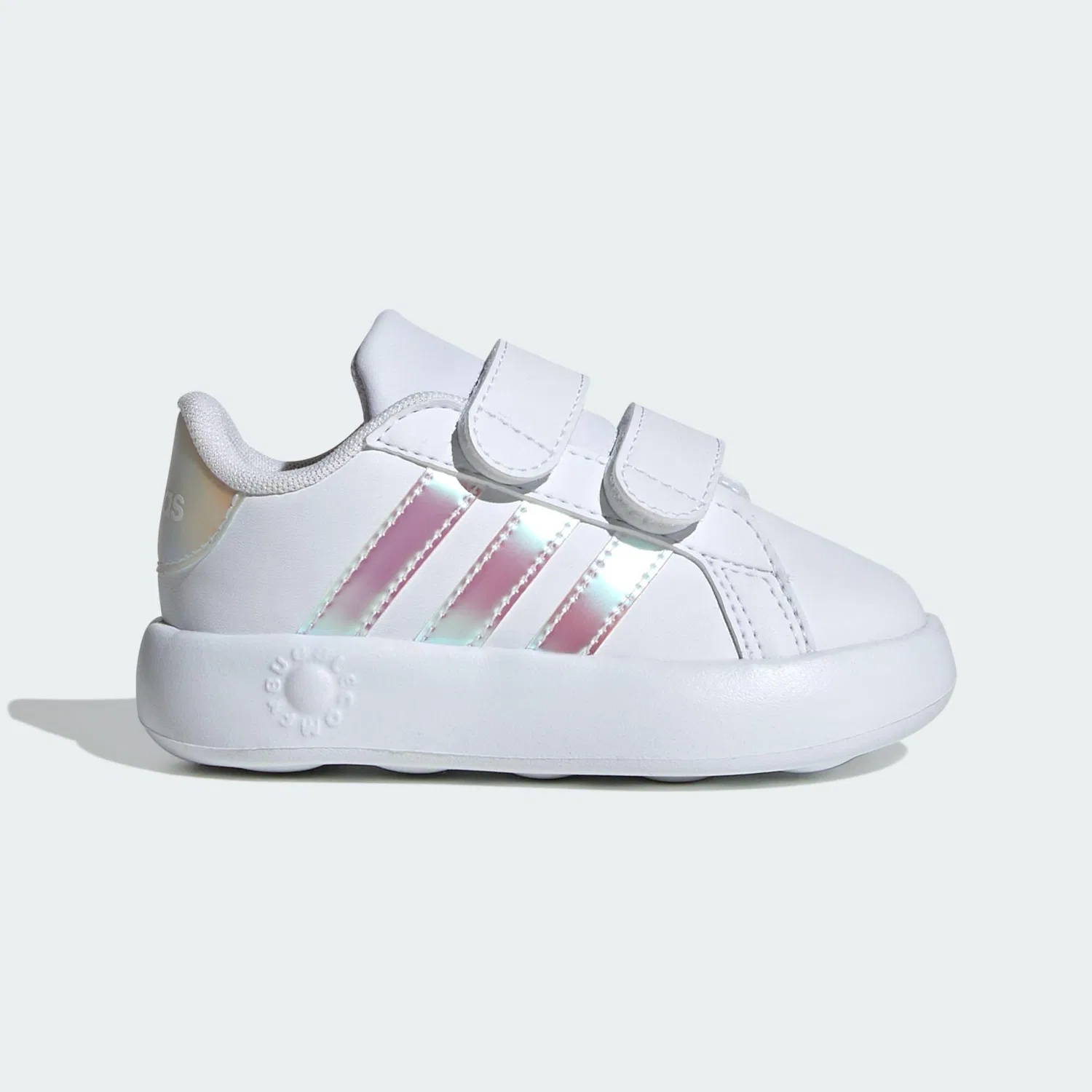 Детские кроссовки Grand Court 2.0 Adidas, Weiss Bunt Flussgrau — фото 2