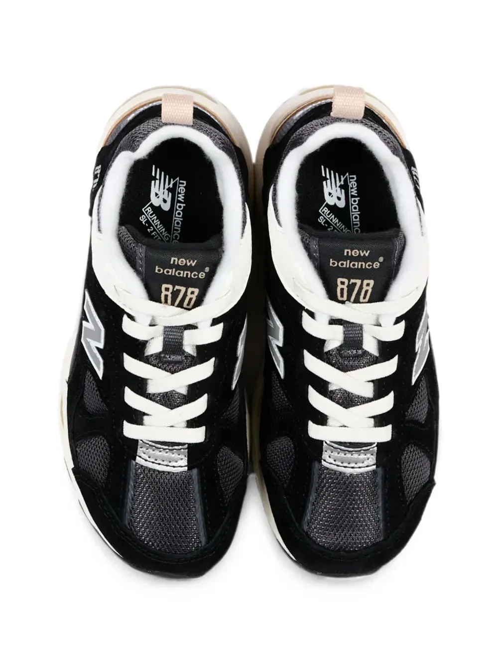 Кроссовки 878 на шнуровке New Balance Kids, черный — фото 4
