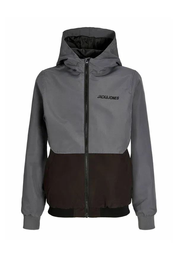 Куртка-бомбер Jjerush blockinghood noos jnr - из мягкого материала Jack & Jones Junior