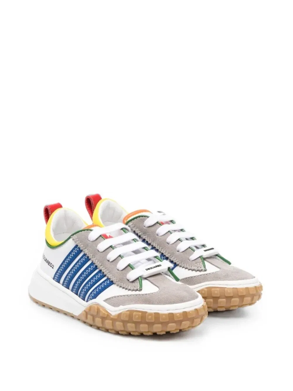Кроссовки Colour-block side-stripe Dsquared2 Kids, белый