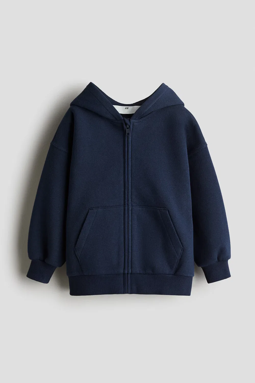 Объемная куртка с капюшоном H&M, Dunkelblau
