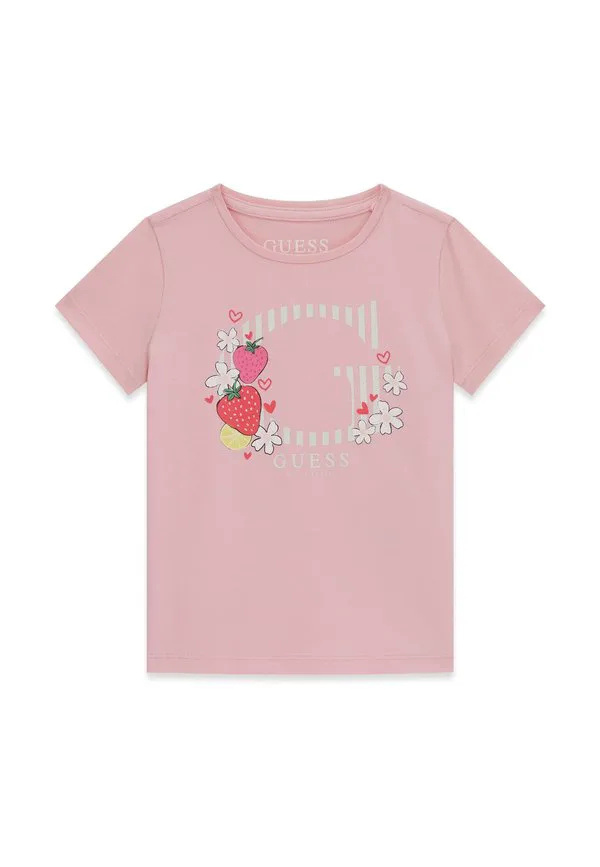 Футболка с логотипом bedrucktes и принтом Guess, Rose