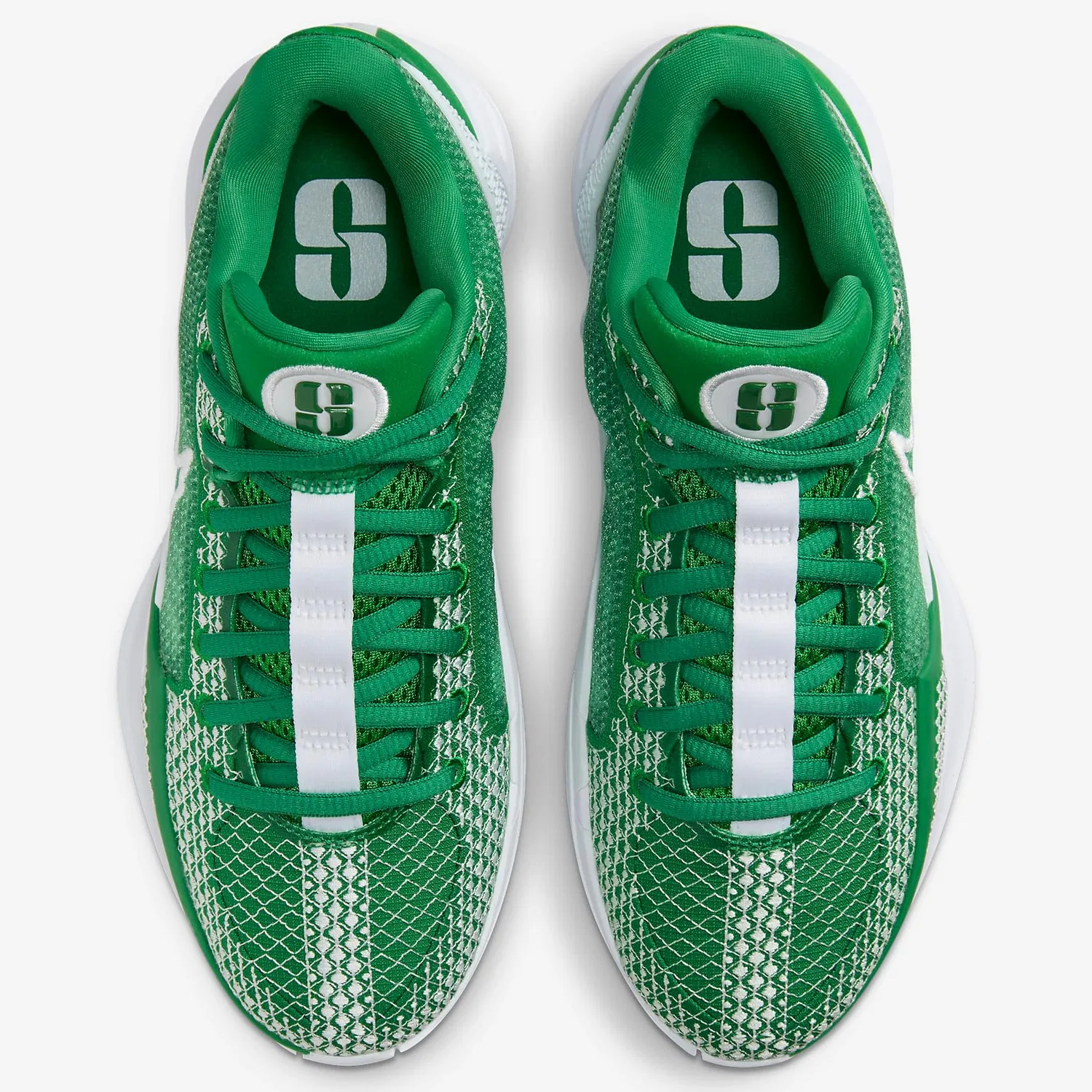Детские баскетбольные кроссовки Sabrina 1 NIKE, Green Apple White — фото 2