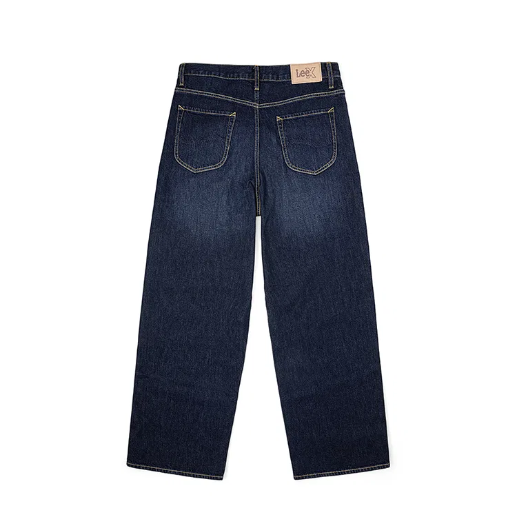 Детские джинсы свободного кроя с широкой штаниной Lee, Dark Blue — фото 3