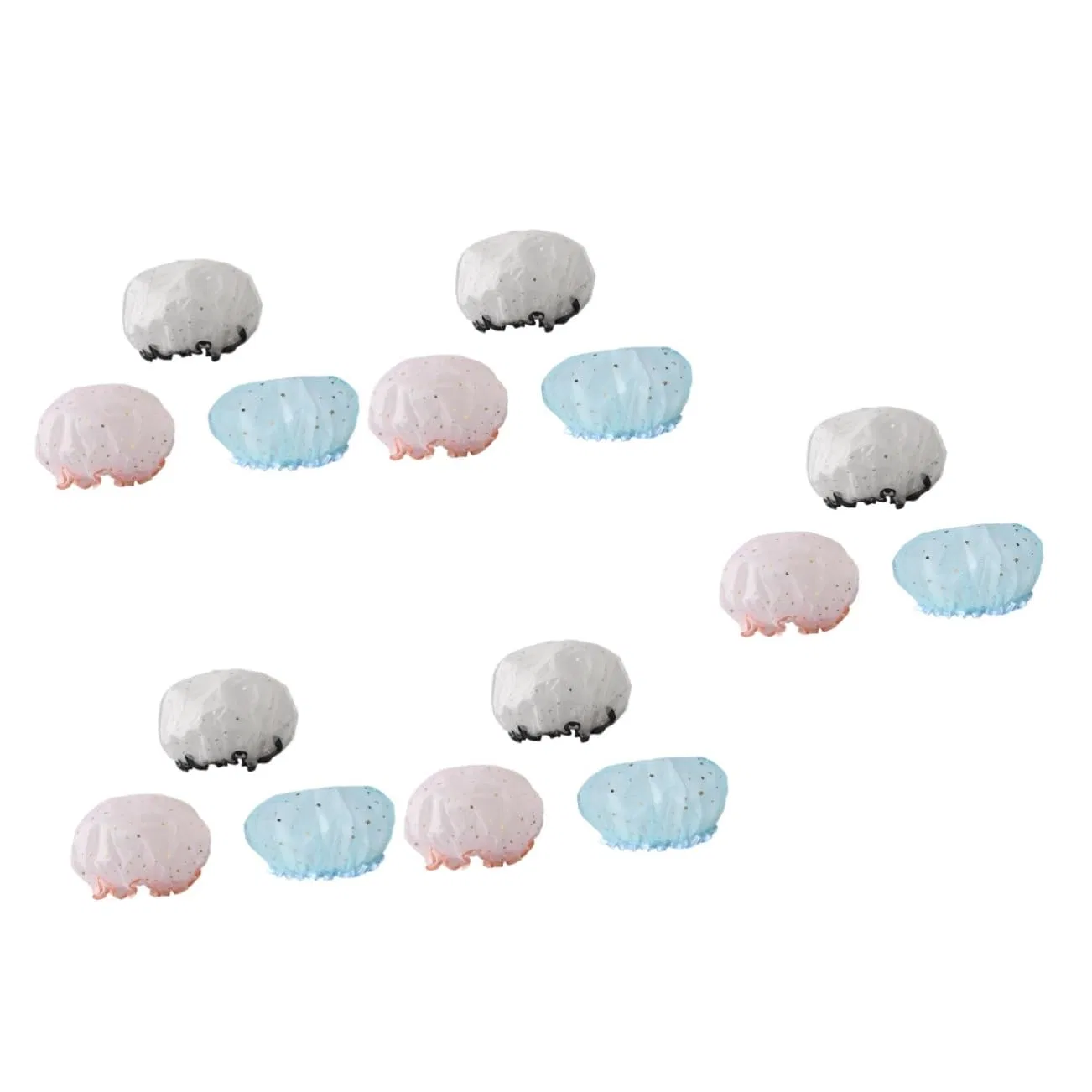 Шапочка для душаs, Pack of 15, Housoutil, 24x24cm, Assorted Colours