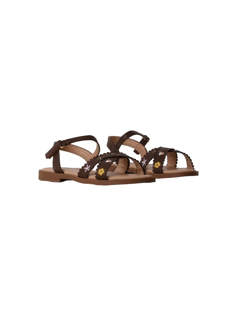 Сандалии Super Mode 'Kindersandalen mit Klettverschluss' коричневого цвета — фото 3
