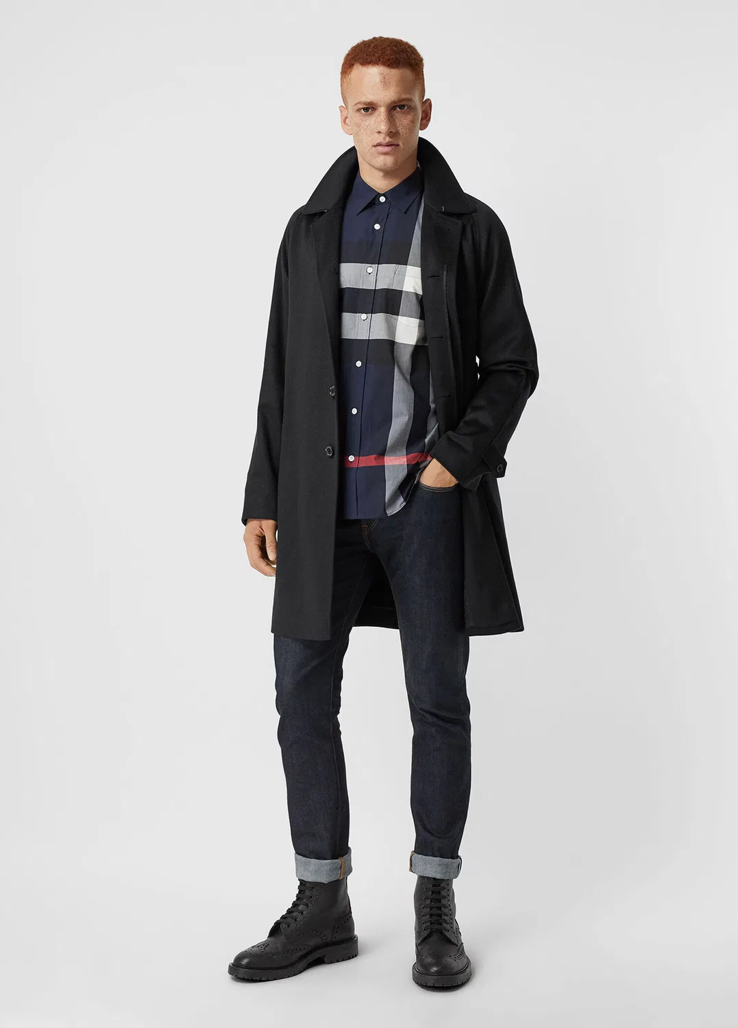 Рубашка Burberry Windsor, темно-синий — фото 4