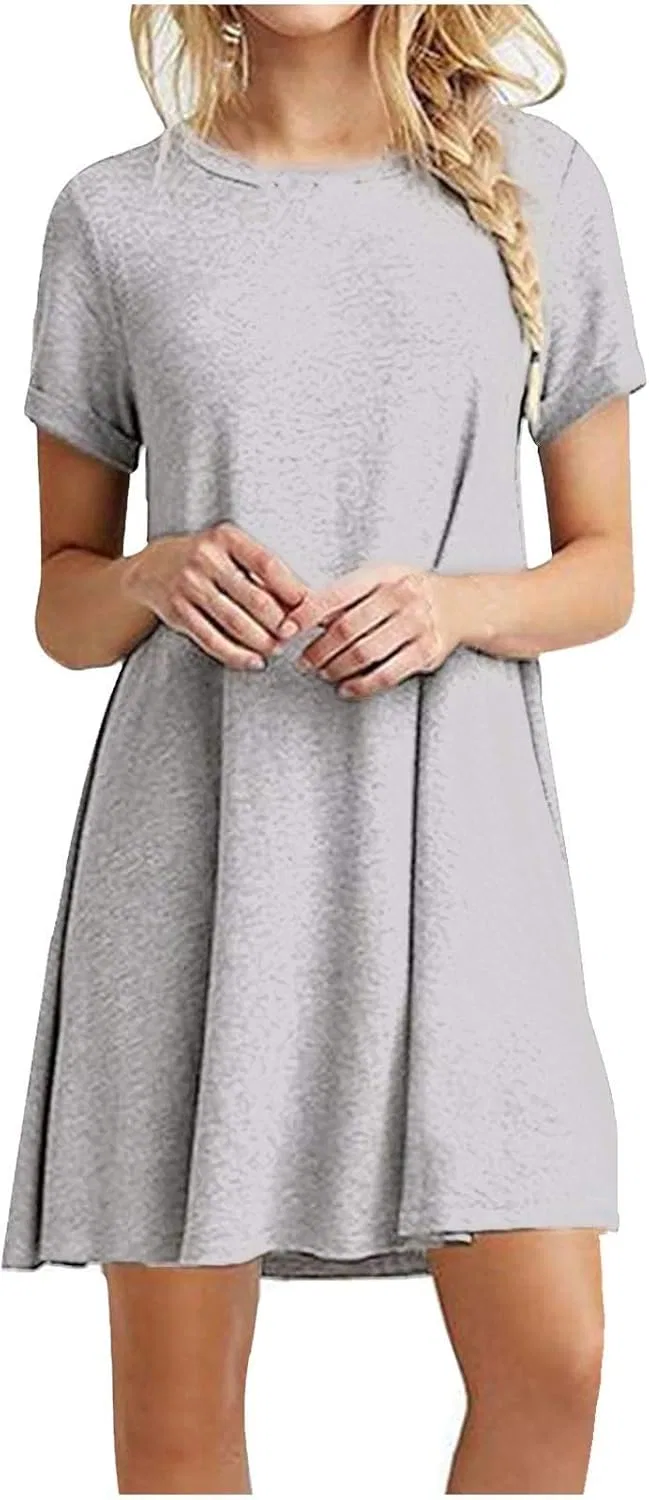 Женское пляжное платье с цветочным принтом, Flowy, 14-grey — фото 3