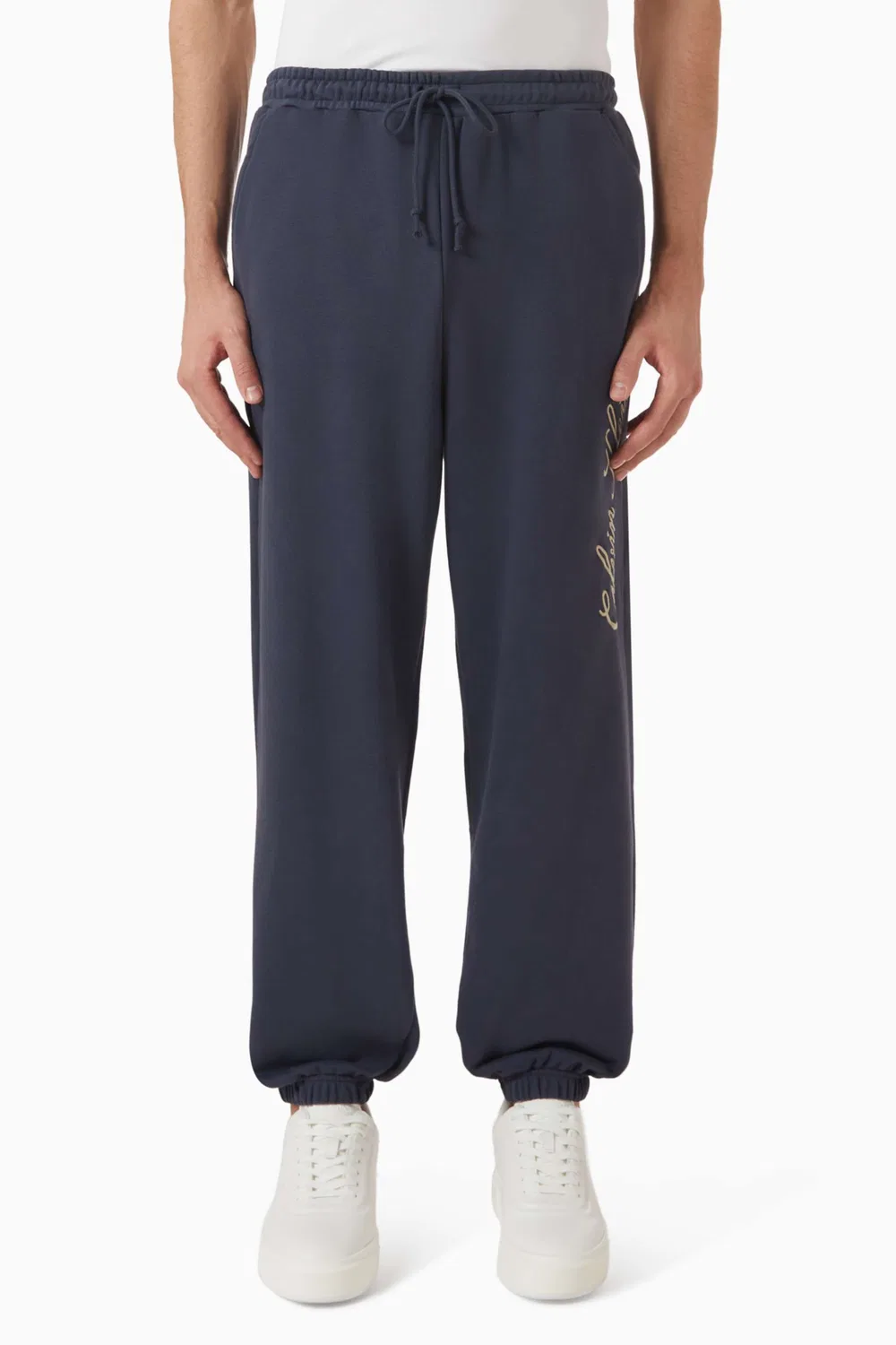 Спортивные брюки из футера Script, Calvin Klein