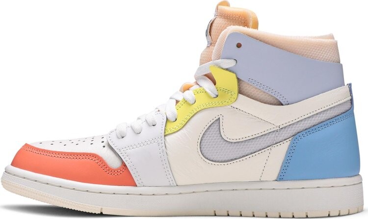Кроссовки Nike Air Jordan 1 Zoom Air Comfort High 'To My First Coach', белый — фото 4