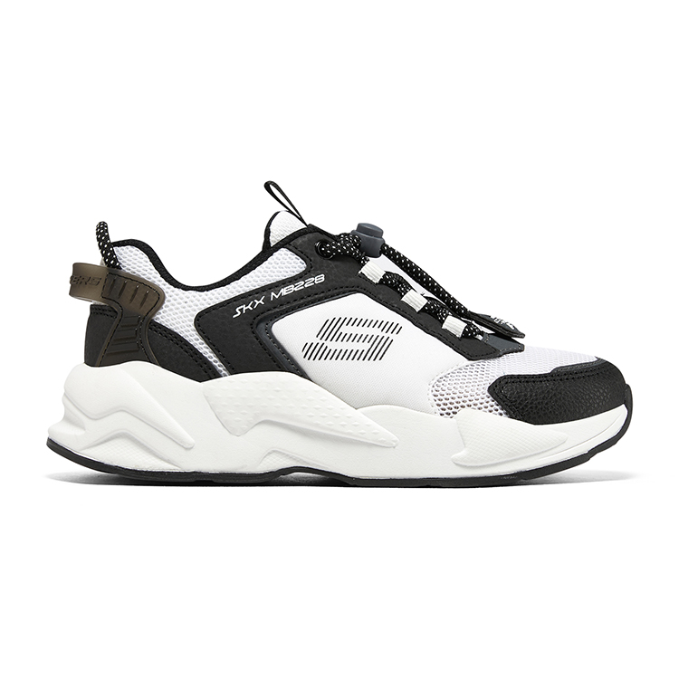 Ультра Сердж Низкие Детские Беговые Кроссовки Белый Черный Skechers — фото 2
