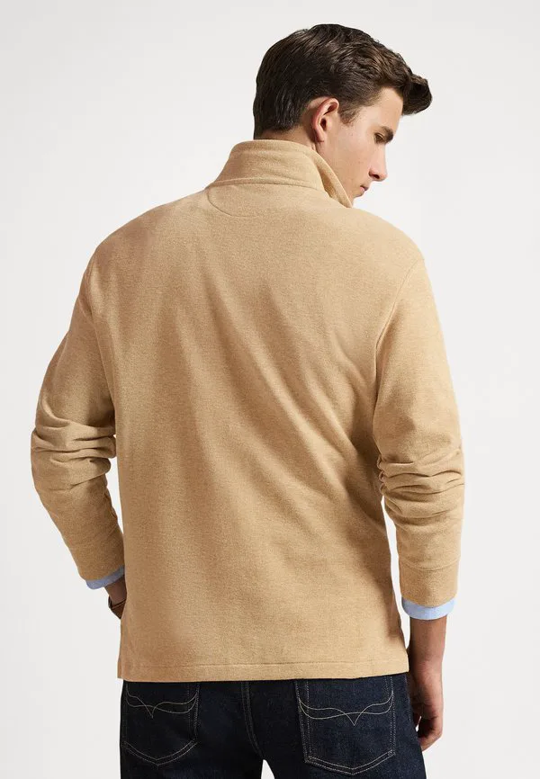 Свитер estaterib с застежкой-молнией до четверти длины Polo Ralph Lauren, Classic Camel Heather — фото 3