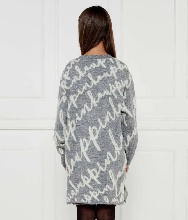 Детский кардиган для девочек Regular Fit Pinko Up, серый — фото 3