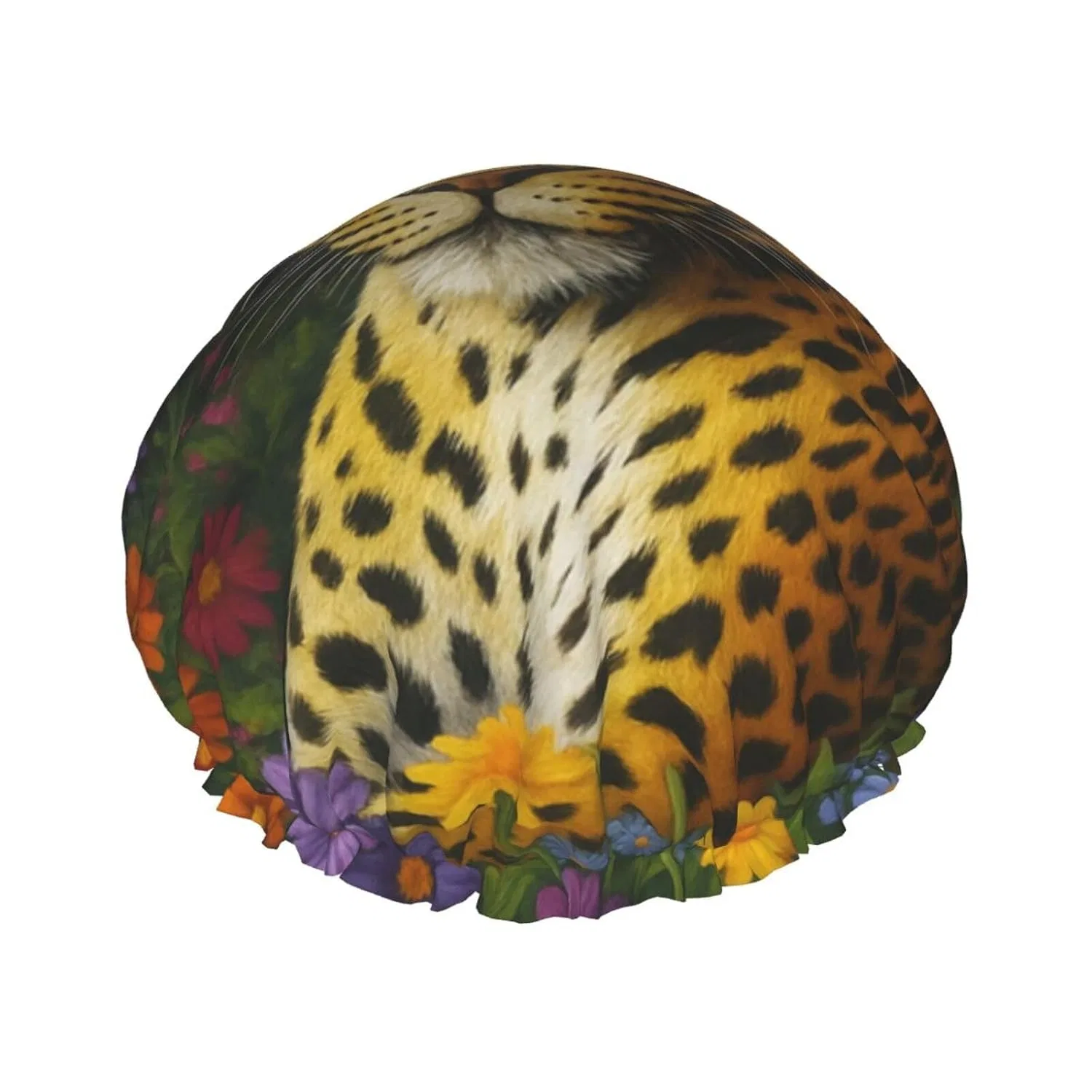 Шапочка для душа HLBSDM, Pretty Leopard & Flowers