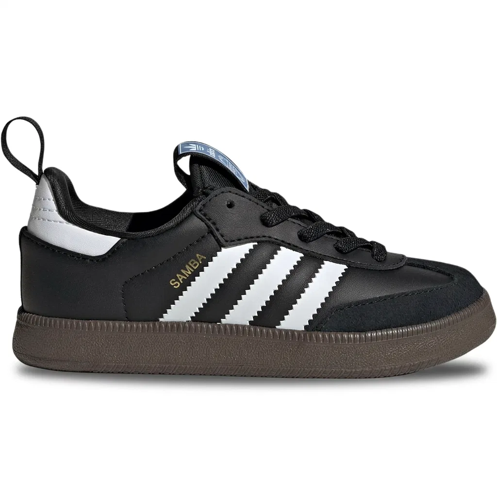 Кроссовки для скейтбординга Samba, Adidas Originals, Black White — фото 3