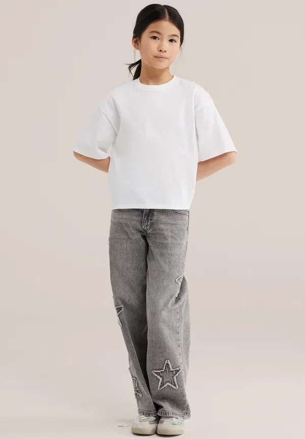 Футболка хлопковая We Fashion white, белый