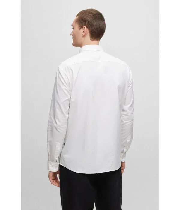 Мужская рубашка с длинным рукавом Camicia S-Roan-BD-1P-C1-233 BOSS, белый — фото 3