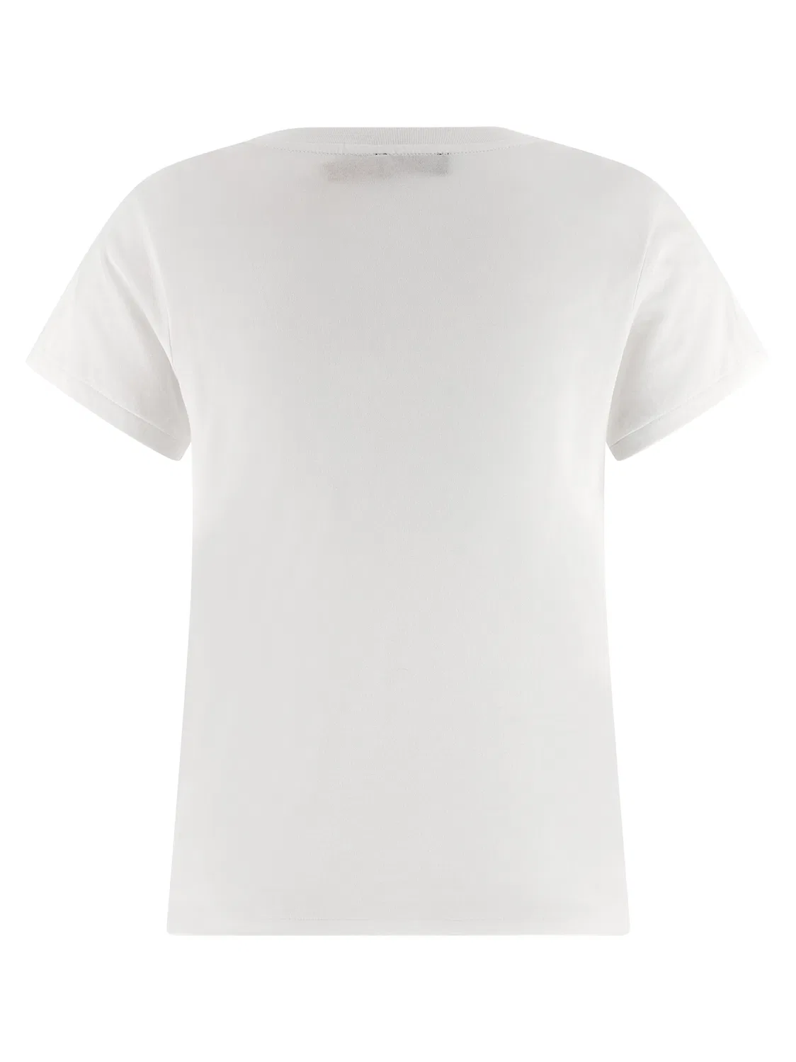 Женская футболка с коротким рукавом и V-образным вырезом White Cotton T-Shirt Polo Ralph Lauren, White — фото 2