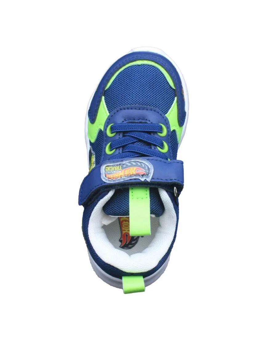 Кроссовки с подсветкой Hot Wheels Monster Trucks, Gunkster - Blue & Green — фото 3