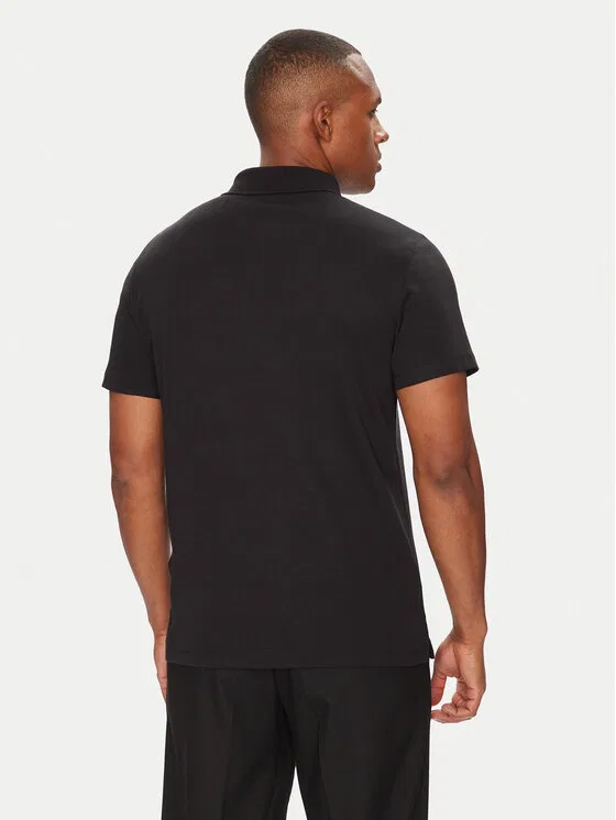 Поло regular fit Supima Calvin Klein, черный — фото 3