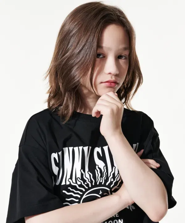 Футболка свободного кроя Giant Fit, Takeasy Kids, черный — фото 3