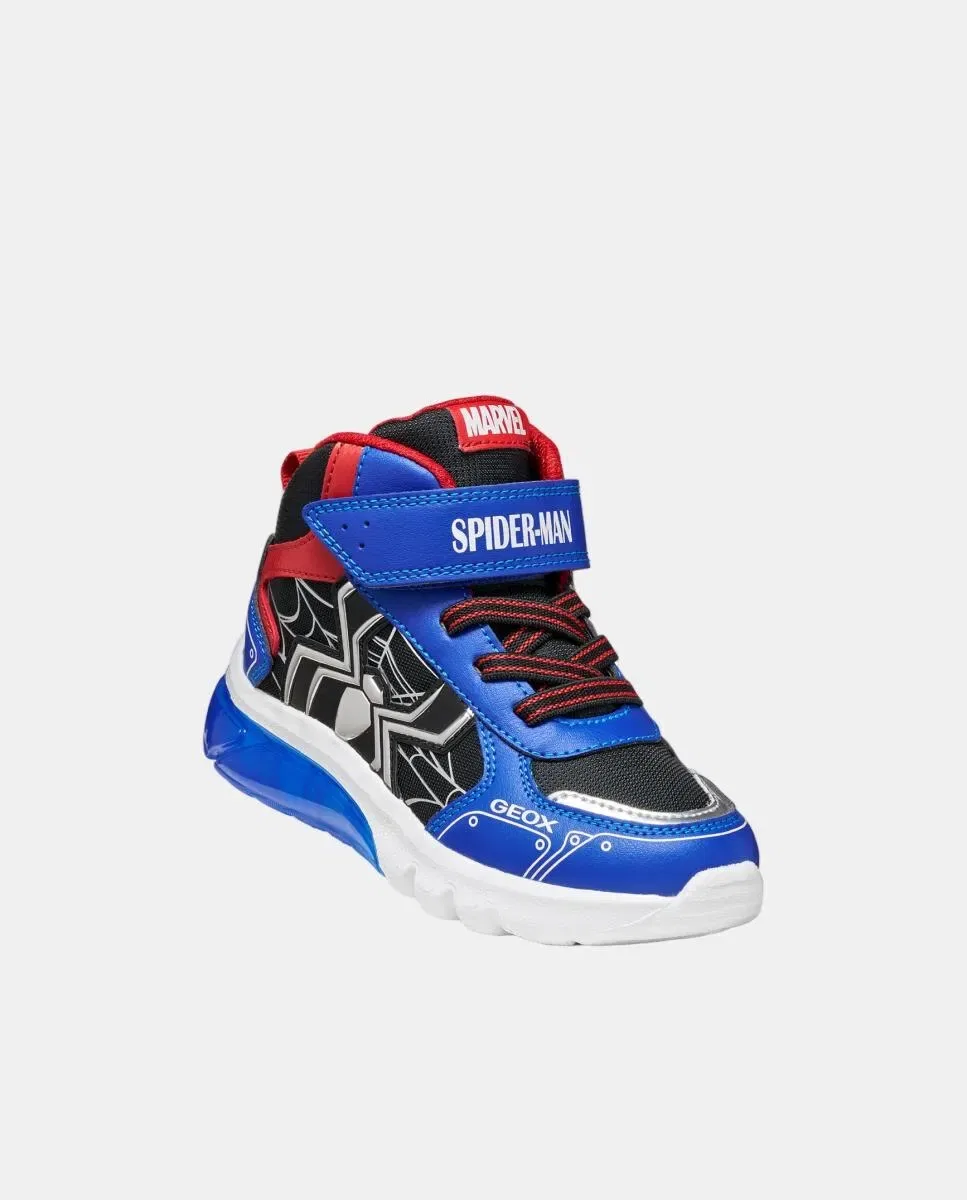 Детские кроссовки для мальчиков с подсветкой Spiderman Geox, Multicolor — фото 4