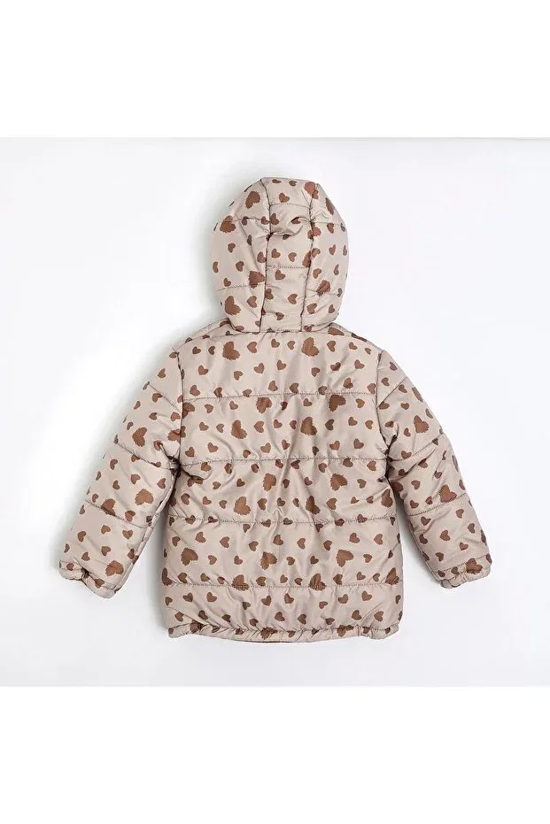 Детское пальто для девочек с капюшоном Nanica Kids, Brown — фото 2