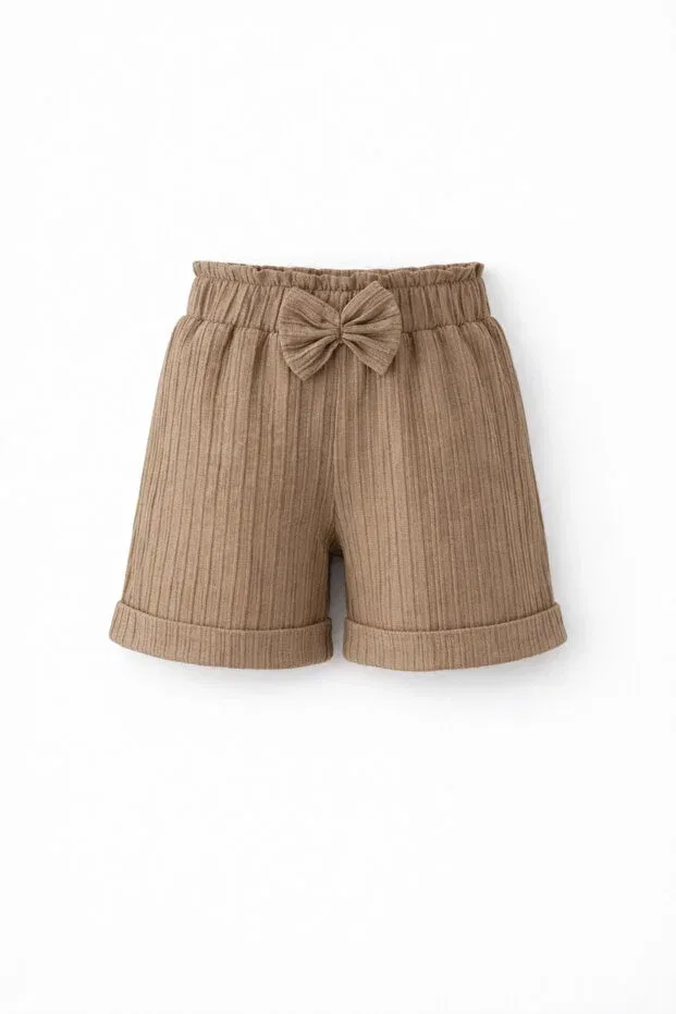Детские шорты для девочек хлопковые Esila Kids, Brown