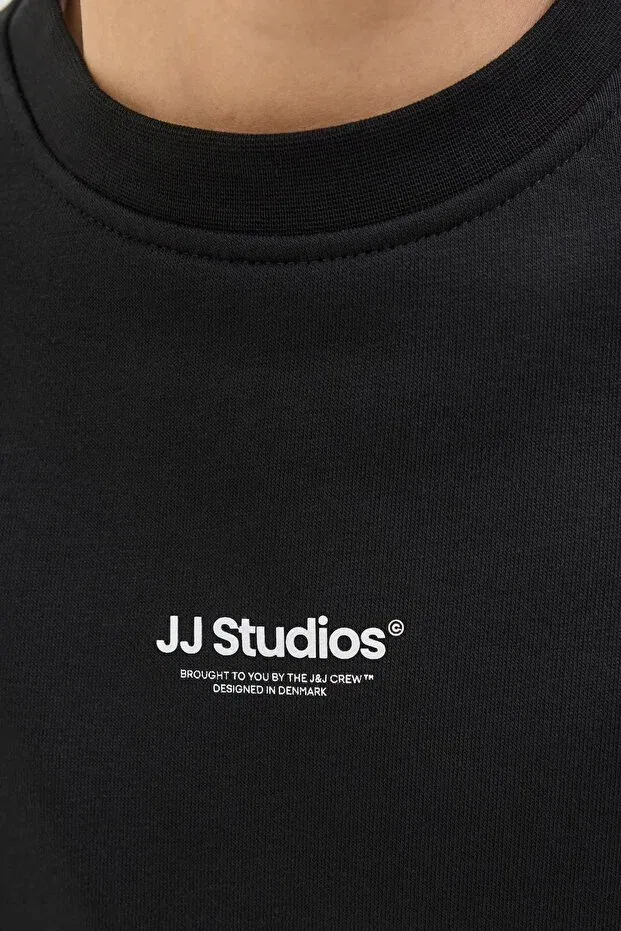 Детское худи для девочек с принтом Sportswear Jack & Jones, Black — фото 3