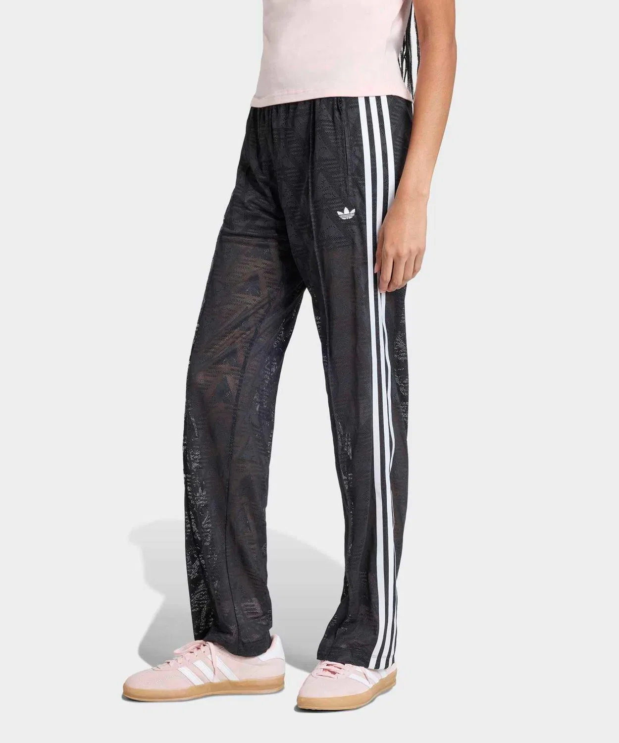 Женские спортивные брюки с кружевом Firebird Classic Lace Track Pants Adidas, Черный