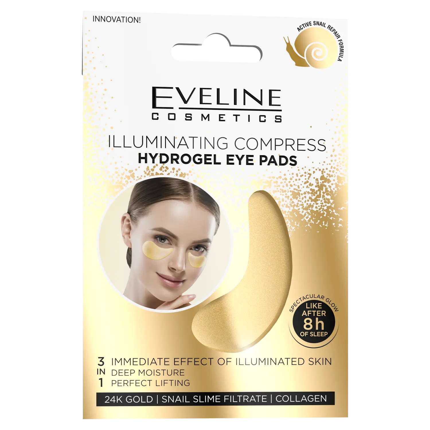 

Eveline Cosmetics осветляющие гидрогелевые патчи для глаз, 1 пара
