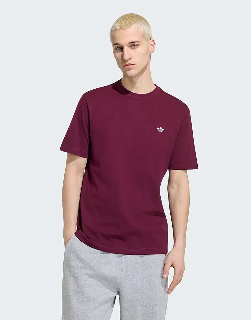 Футболка Adidas Originals essentials с логотипом, бордовый