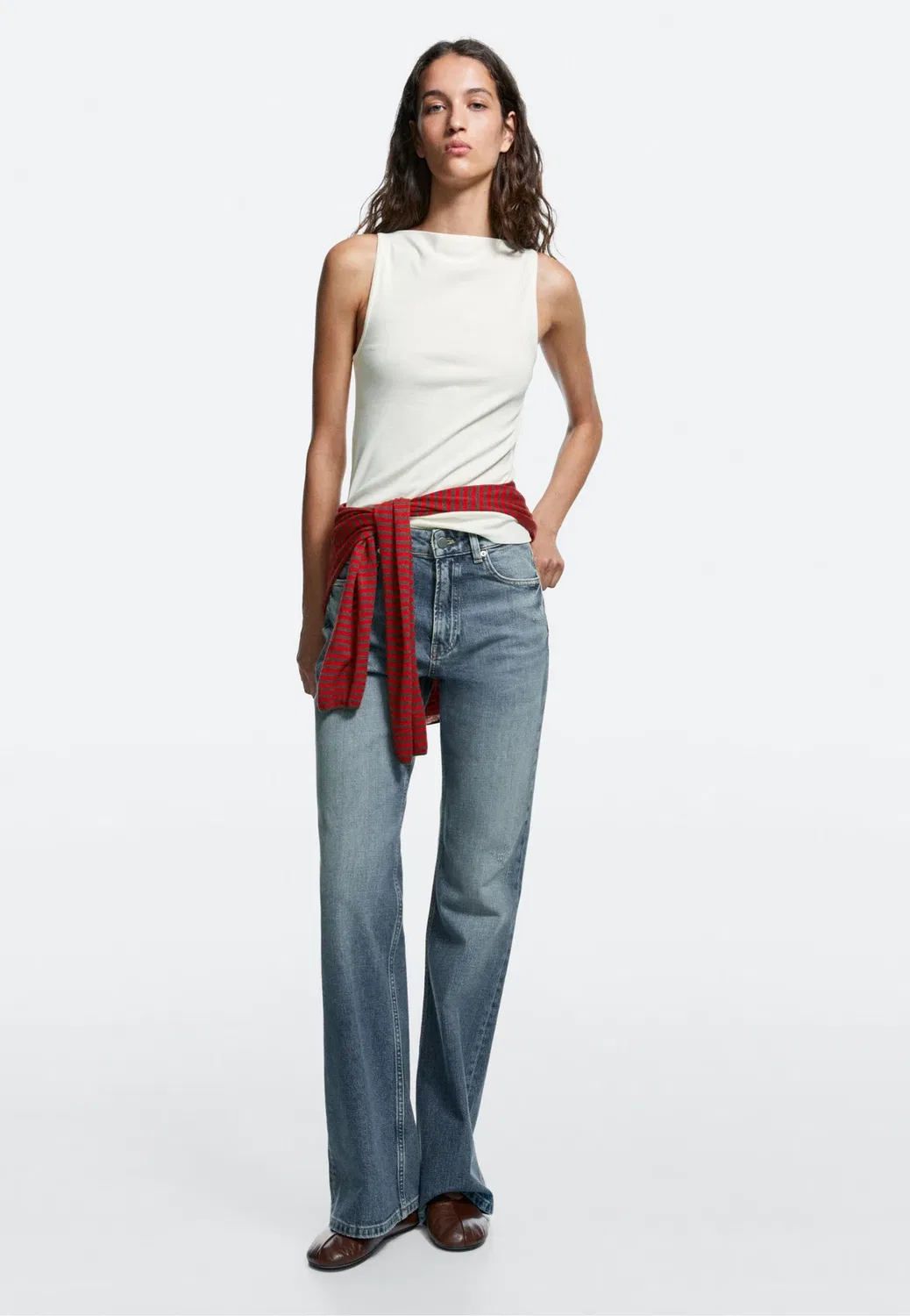 Джинсы-Клеш Massimo Dutti, Blue Denim