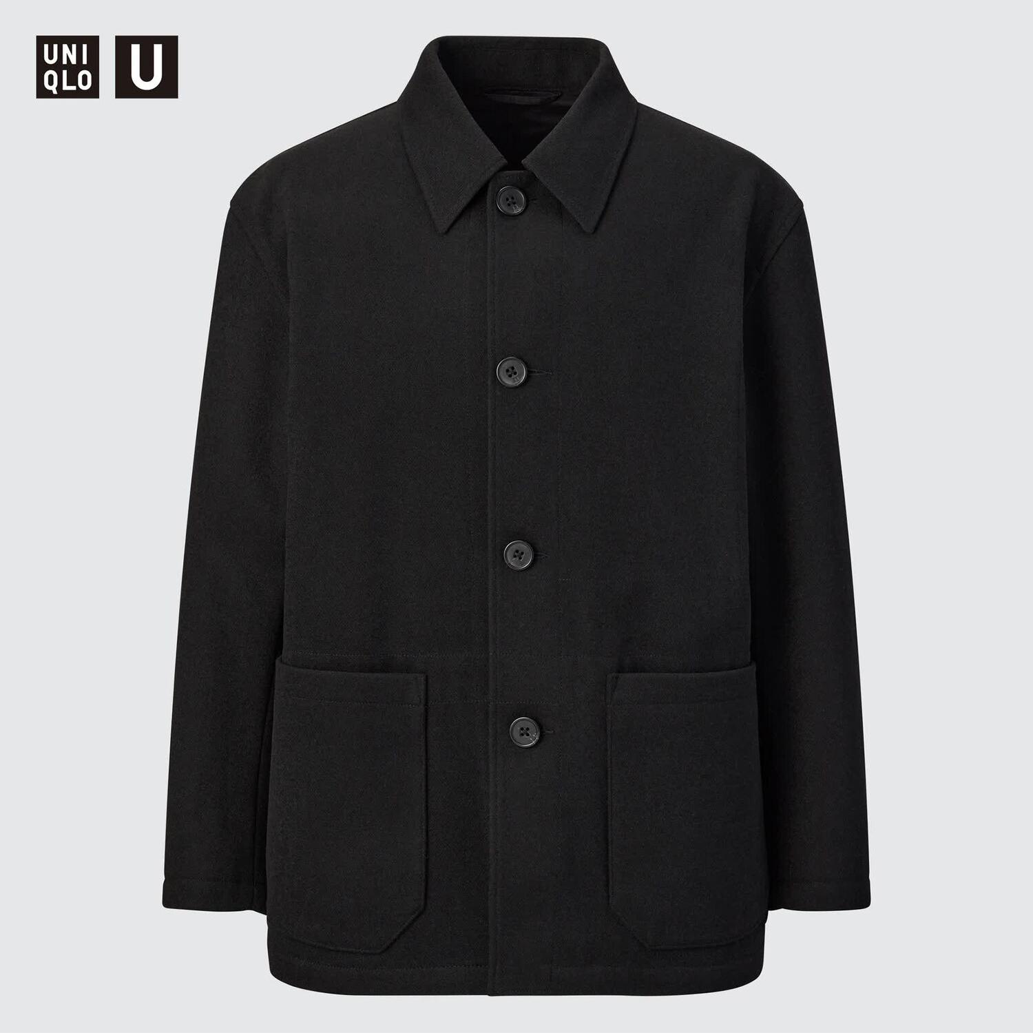 

Куртка-рубашка унисекс UNIQLO U Wood Blended, 09 черный