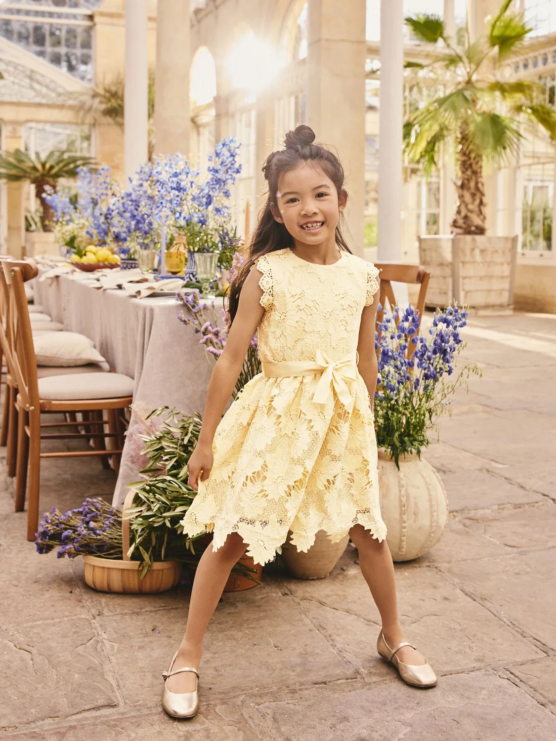 Платье кружевное Yellow Lace Occasion Dress Next, желтый
