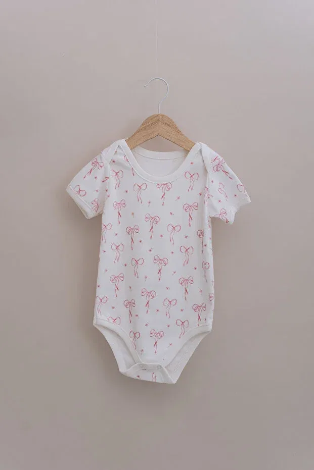 Детское боди с коротким рукавом с принтом Dainty Bows Tuğba Kuğu, Dainty Bows — фото 2