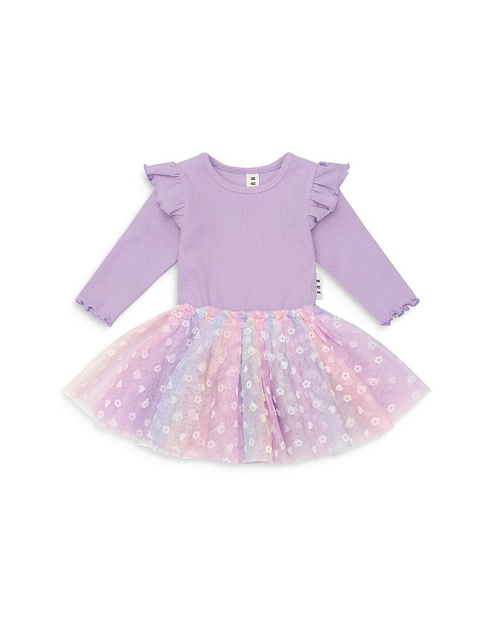 

Детский балетный боди с юбочкой "Cotton Candy" для девочек Huxbaby, фиолетовый