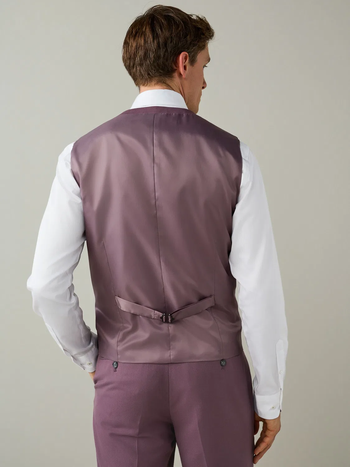 Жилет Next Textured Suit, сиреневый — фото 3