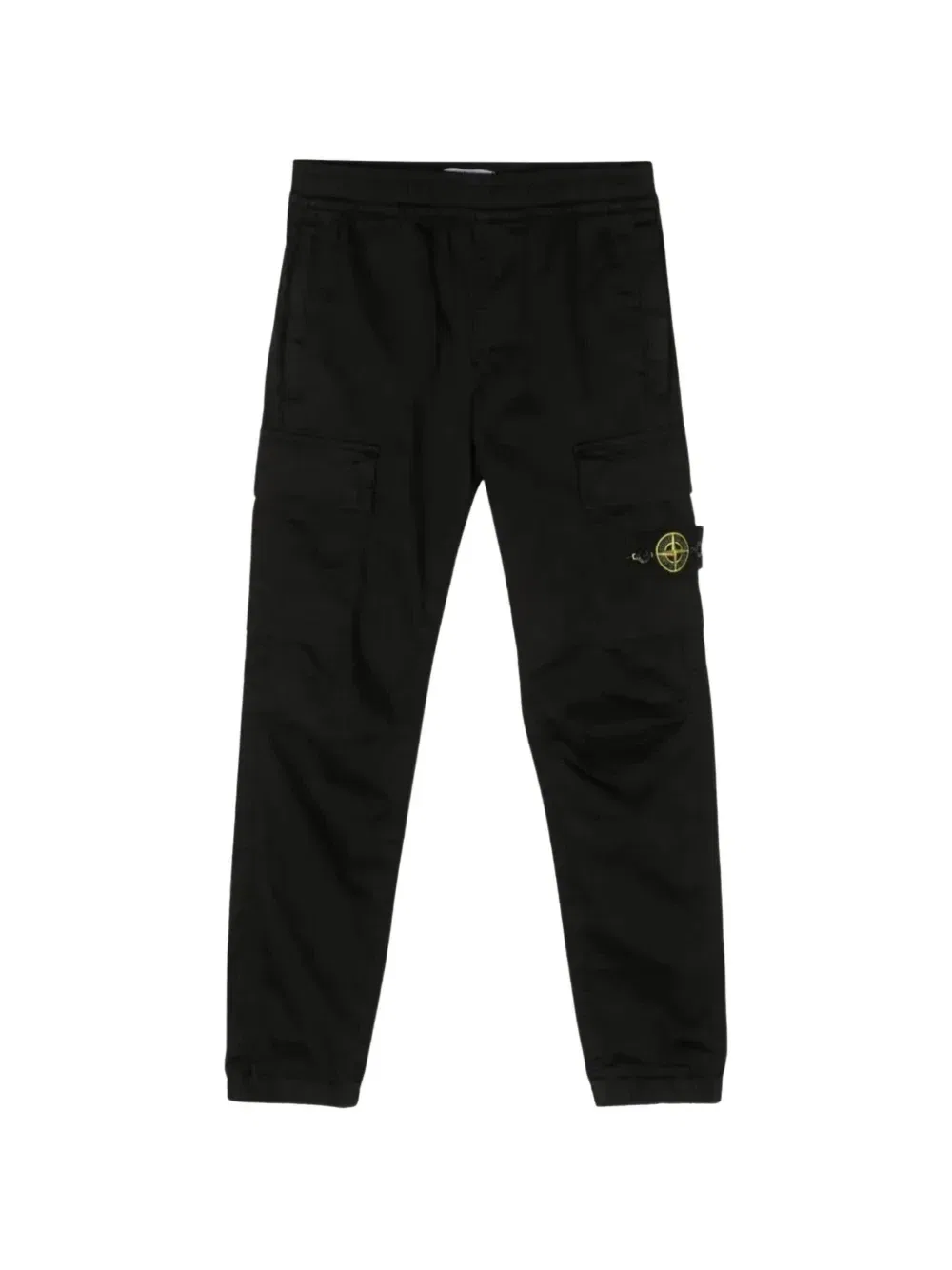 Брюки карго Paracadute с нашивкой-логотипом Stone Island Junior, черный