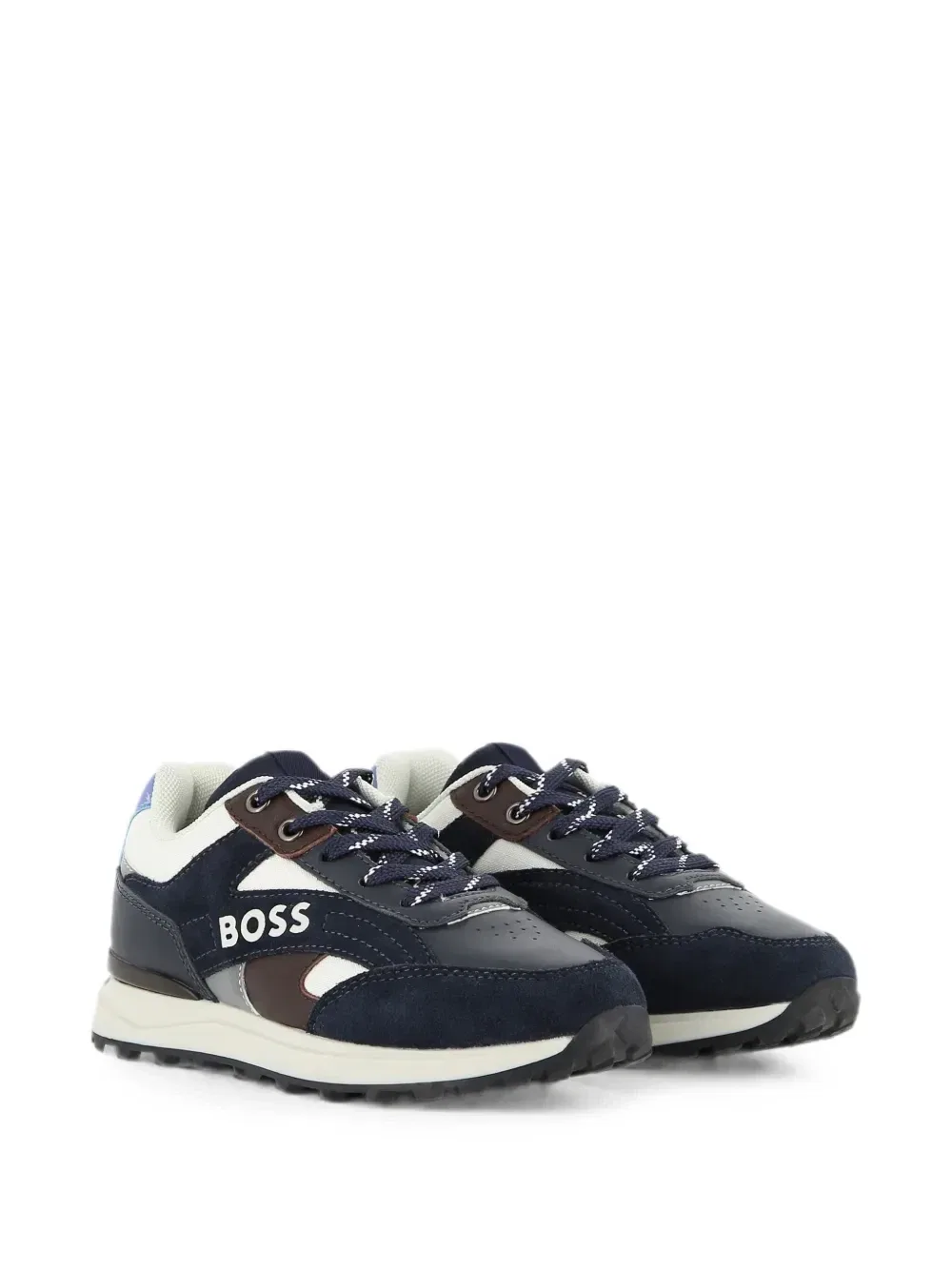 Кроссовки с логотипом Boss Kidswear, синий