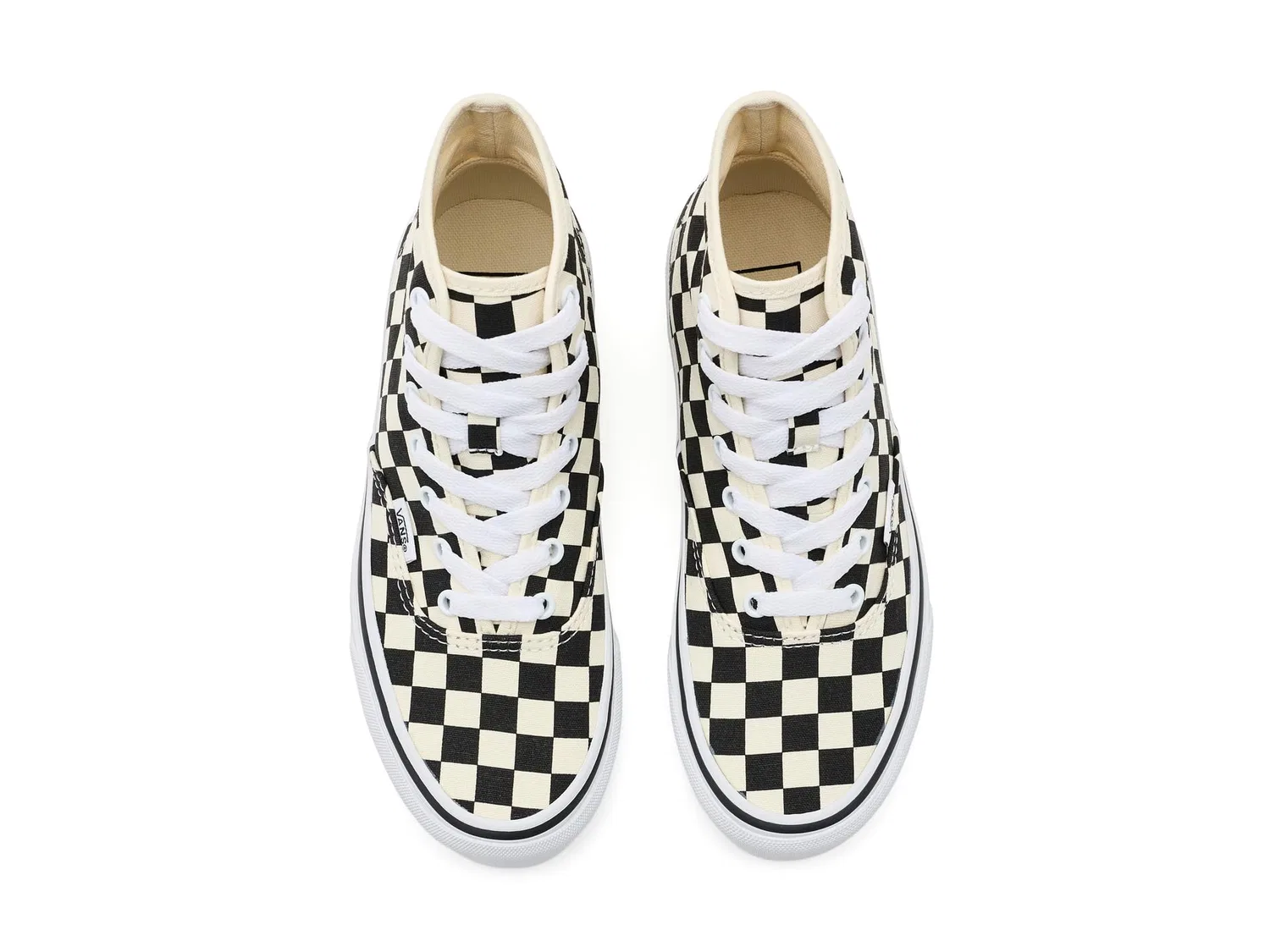 Кроссовки Authentic Hi 2.0 (для больших детей) Vans Kids, Checkerboard Black/True White — фото 3