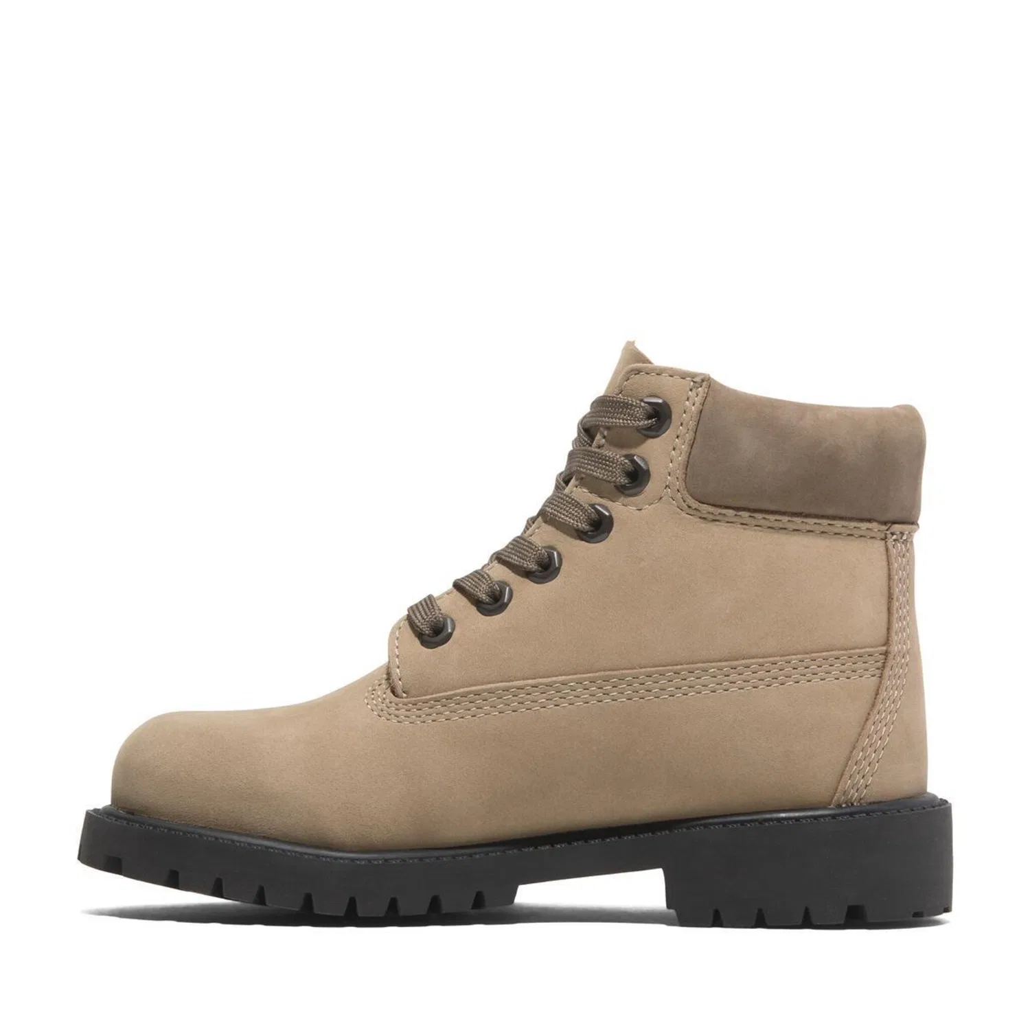 Детские кожаные ботинки на шнуровке Timberland, Medium Beige Nubuck — фото 3