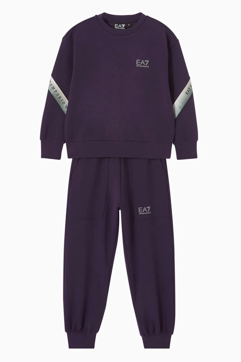 Комплект свитшот и штаны EA7 Emporio Armani, фиолетовый