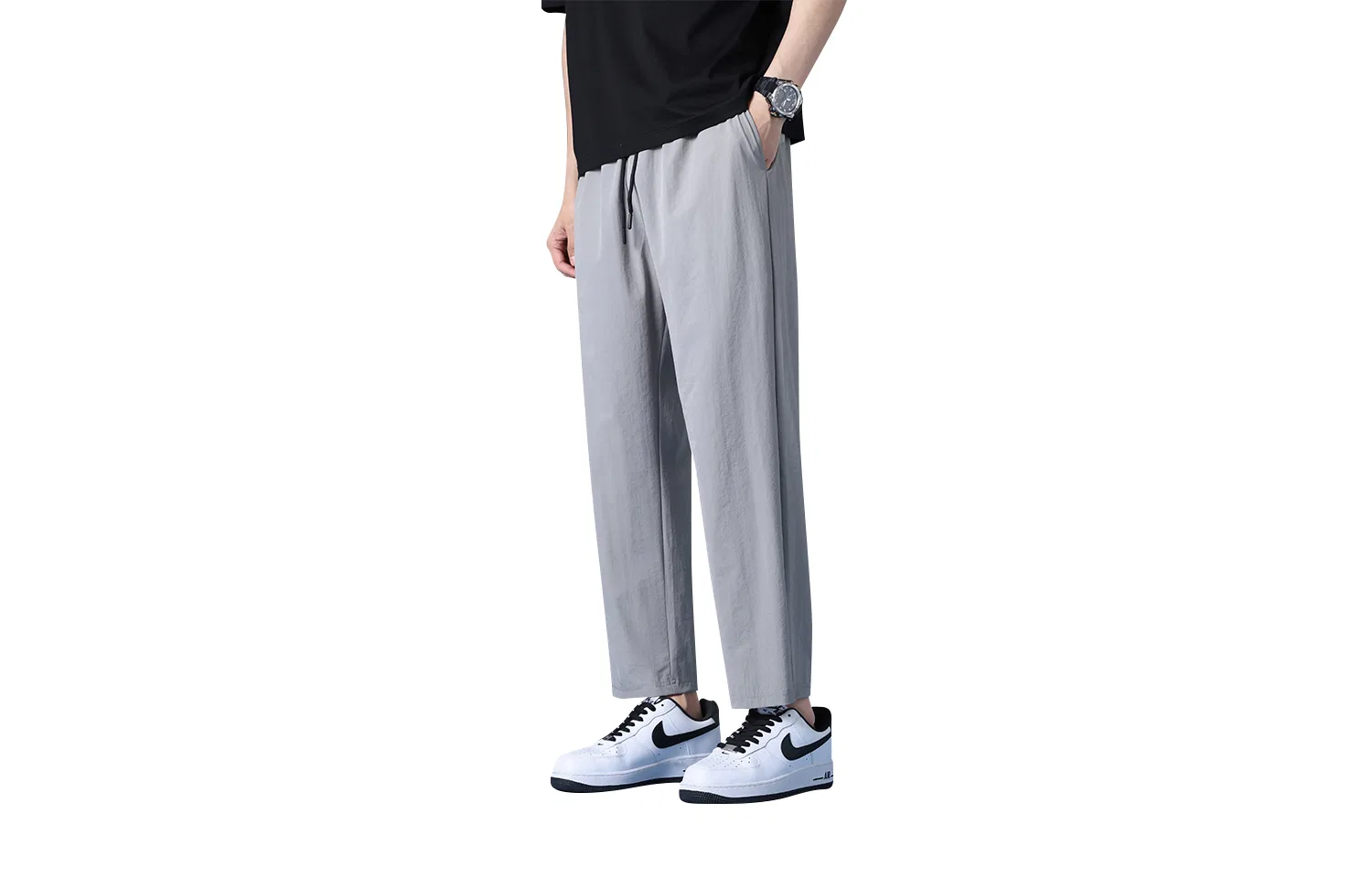 Детские повседневные брюки с манжетами, зауженные BALENO, Light Gray