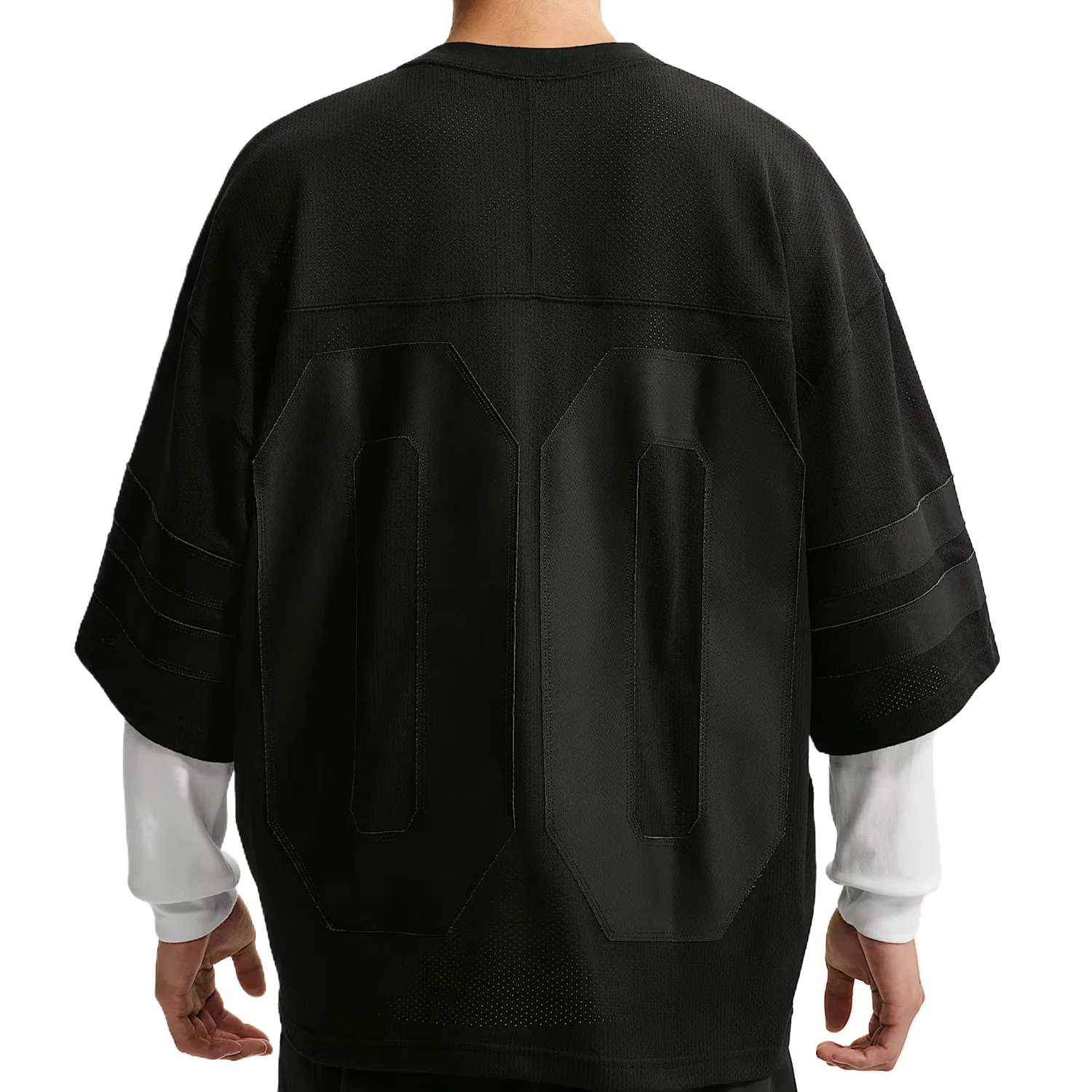 Мужская футболка с V-образным вырезом Nike Sportswear, Черный/Ледяной Серебристый/Темный Дымчато-Серый — фото 3