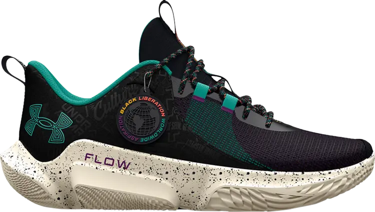 

Кроссовки Under Armour Flow FUTR X 2 Black History Month, черный
