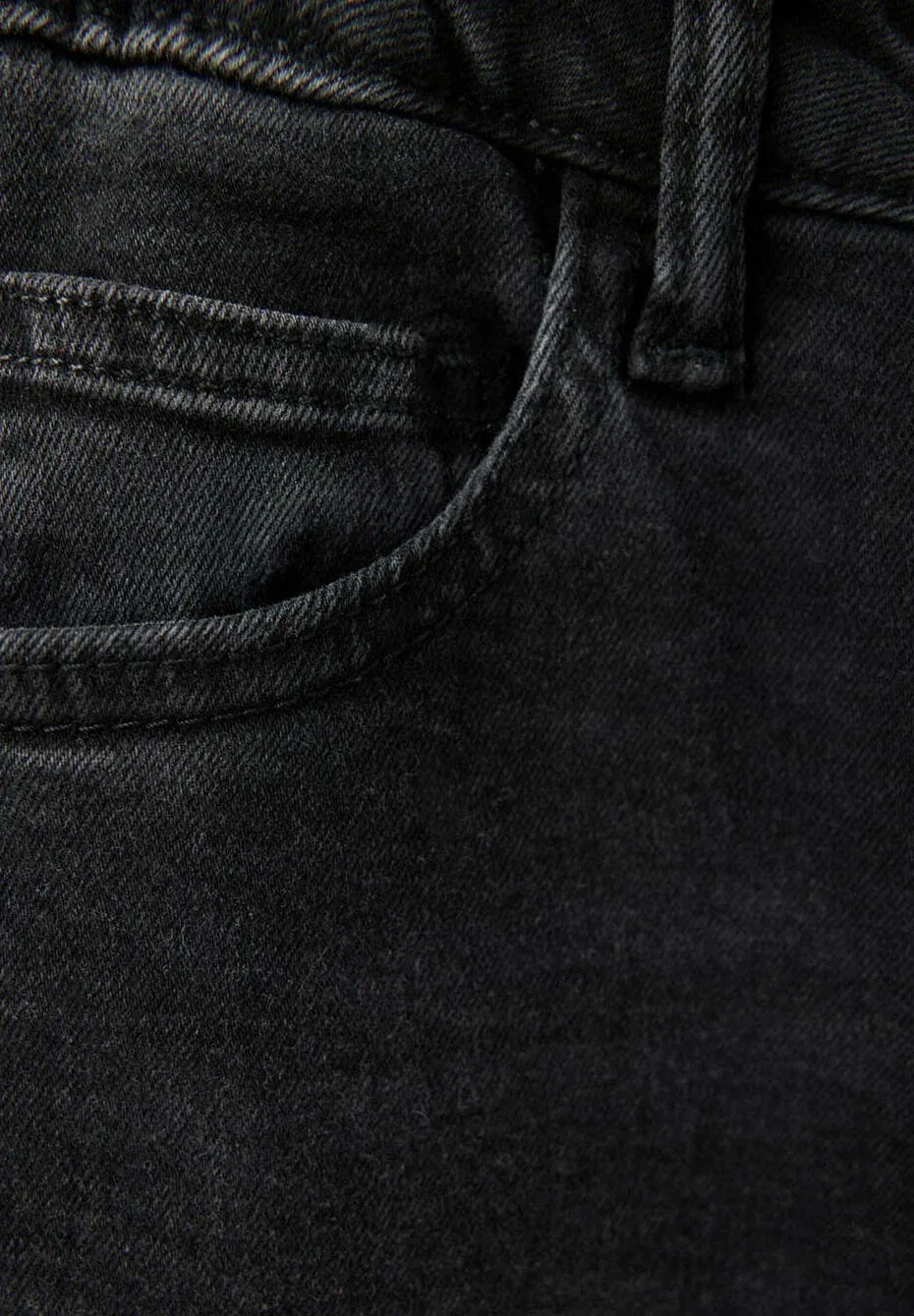 Детские джинсы облегающего кроя Mango Kids, Black Denim — фото 3