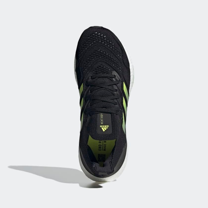 Мужские беговые кроссовки Adidas Ultraboost 22, черный/желтый/белый — фото 3