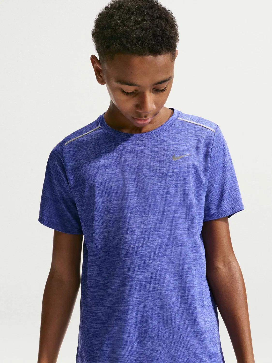 Футболка Nike Miler Dri-FIT с коротким рукавом Nike, лазурно-синий — фото 4