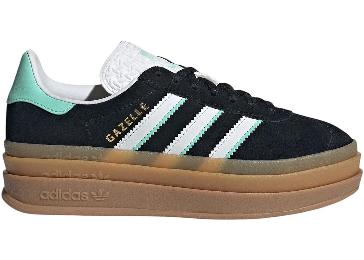 Детские кроссовки Lifestyle Adidas Gazelle Bold, Core Black Cloud White Gum